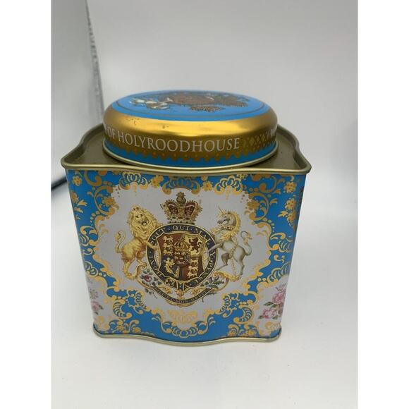 Royal Collection Buckingham Palace Royal Blend Tea Tin Teal Blue 2008 - Picture 3 of 8